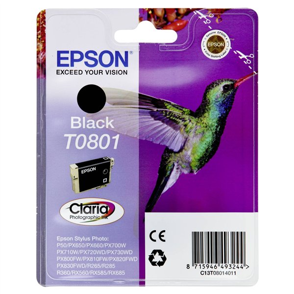 Epson cartuccia     nero T 080                     T 0801