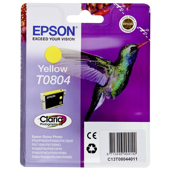 Epson cartuccia     giallo T 080                     T 0804