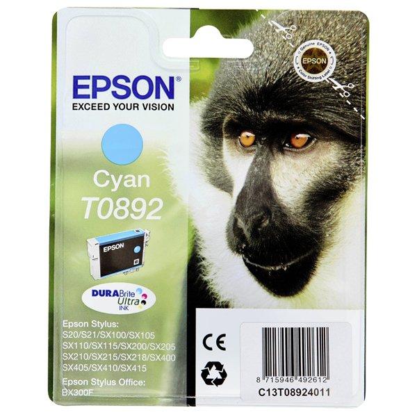 Epson DURABrite Ultra Ink T 089 cartuccia     ciano       T 0892
