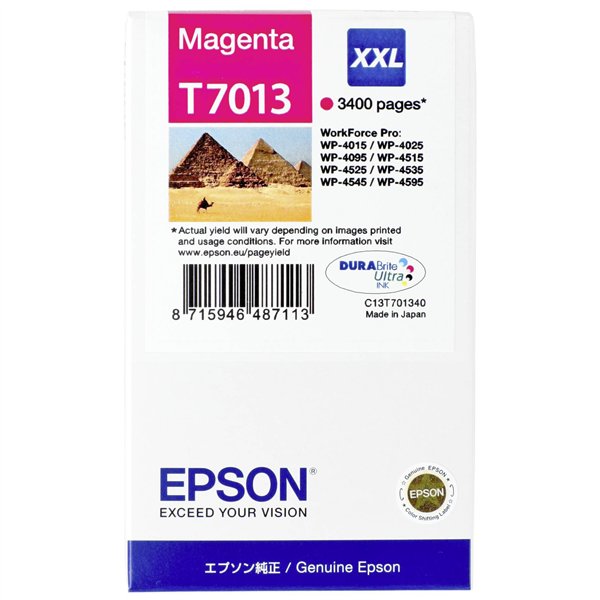 Epson cartuccia     XXL magenta T 701 WorkForce Pro       T 7013