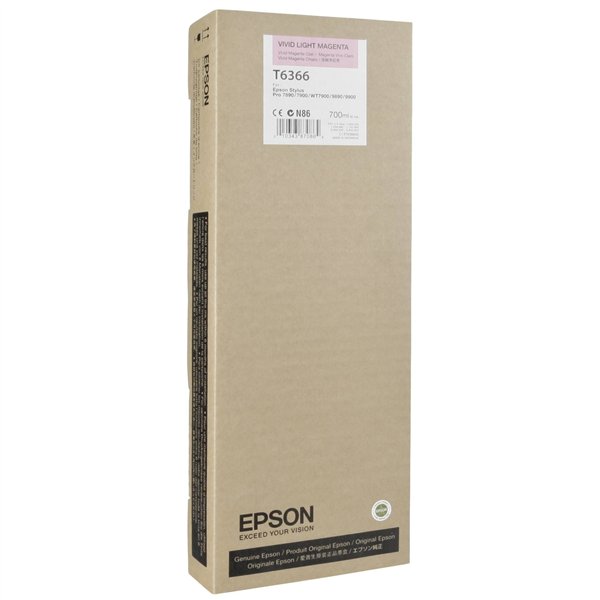 Epson cartuccia     vivid light magenta T 636 700 ml      T 6366