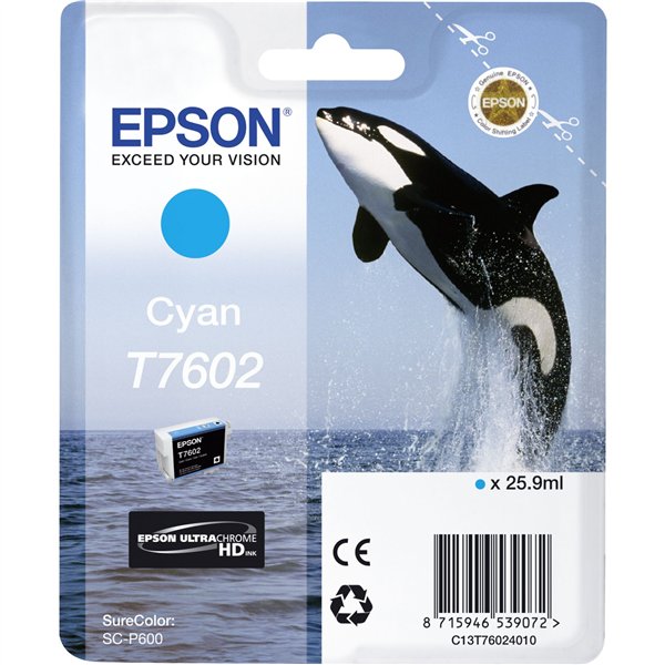 Epson cartuccia ciano T 7602