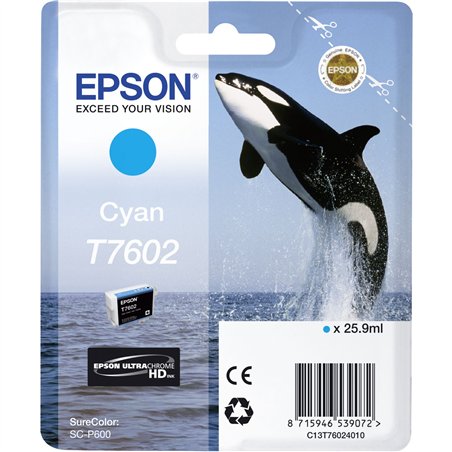 Epson cartuccia ciano T 7602