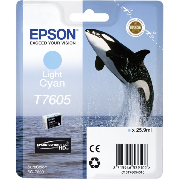 Epson cartuccia light ciano T 7605