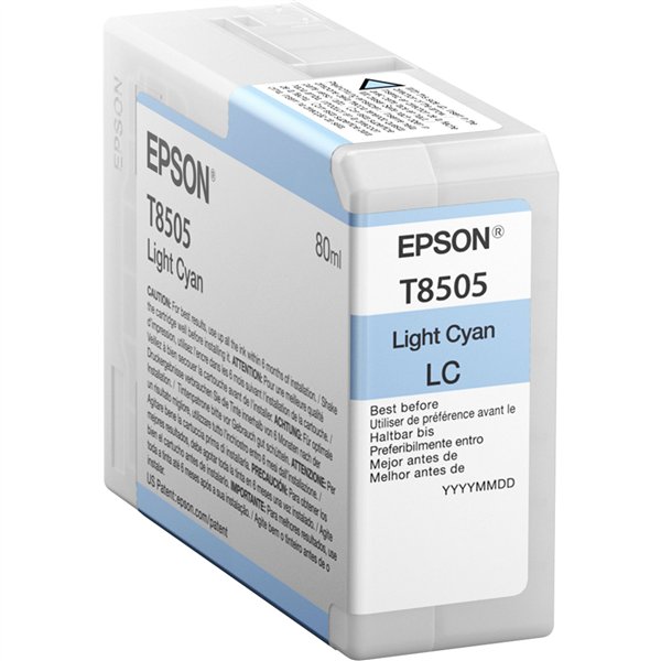 Epson cartuccia light ciano T 850 80 ml               T 8505