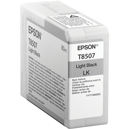 Epson cartuccia light nero T 850 80 ml               T 8507