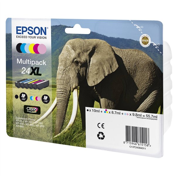 Epson Multipack XL Claria Photo HD BK/C/M/Y/LC/LM T 243   T 2438