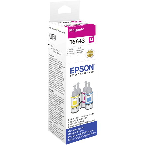 Epson Cartuccia magenta T 664 70 ml               T 6643