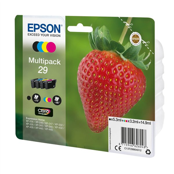 Epson Claria Home Multipack 29 BK/C/M/Y                  T 2986