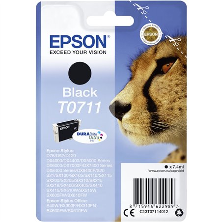 Epson cartuccia nero DURABrite T 071           T 0711