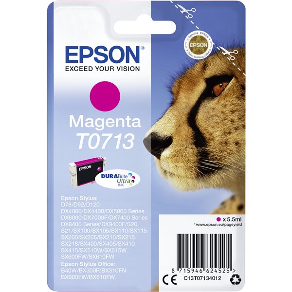 Epson cartuccia magenta DURABrite T 071           T 0713