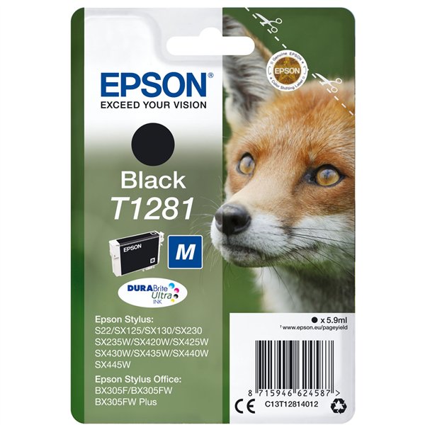 Epson cartuccia nero DURABrite T 128           T 1281