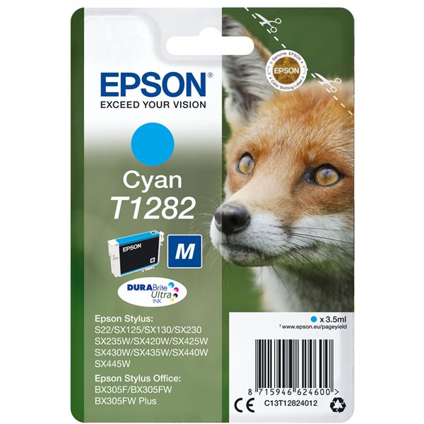 Epson cartuccia ciano DURABrite T 128           T 1282