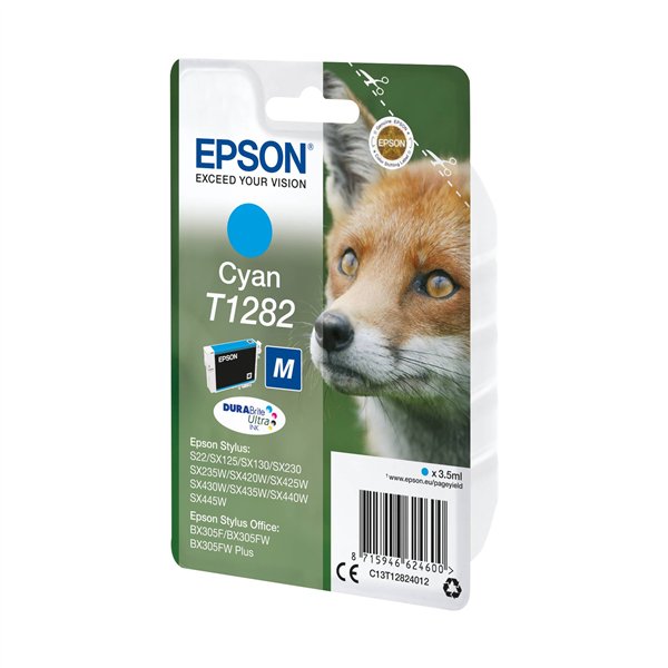 Epson cartuccia ciano DURABrite T 128           T 1282
