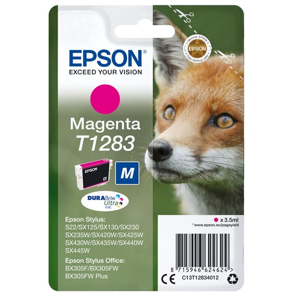 Epson cartuccia magenta DURABrite T 128           T 1283