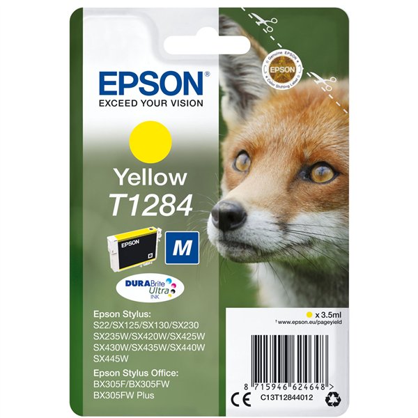 Epson cartuccia giallo DURABrite T 128           T 1284