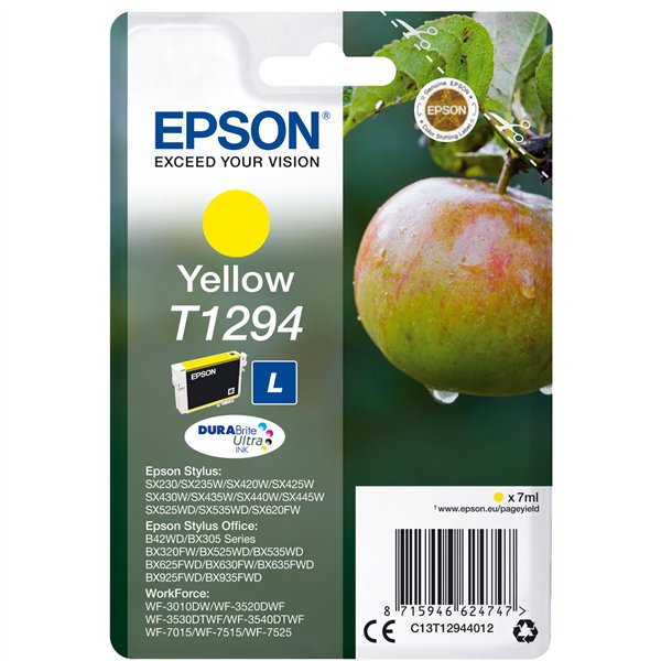 Epson cartuccia giallo DURABrite T 129           T 1294