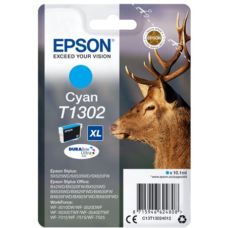 Epson cartuccia ciano DURABrite T 130           T 1302
