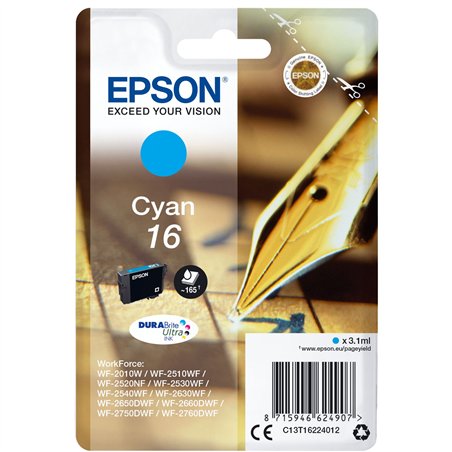 Epson cartuccia ciano DURABrite Ultra T 162     T 1622