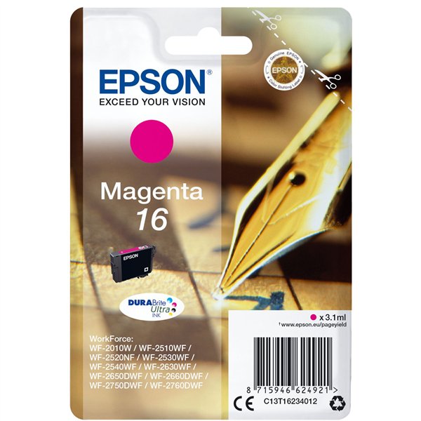 Epson cartuccia magenta DURABrite Ultra T 162     T 1623