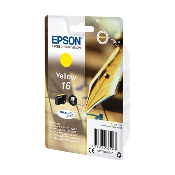 Epson cartuccia giallo DURABrite Ultra T 162     T 1624