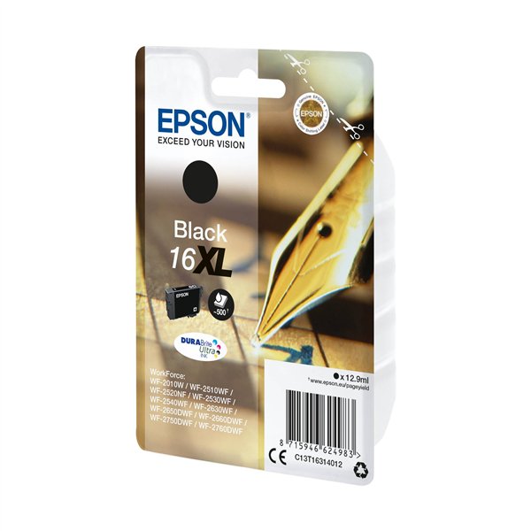Epson cartuccia XL nero DURABrite Ultra T 163     T 1631
