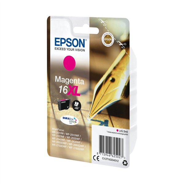 Epson cartuccia XL magenta DURABrite Ultra T 163     T 1633