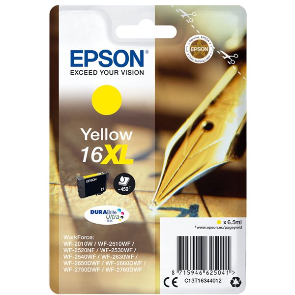 Epson cartuccia XL giallo DURABrite Ultra T 163     T 1634