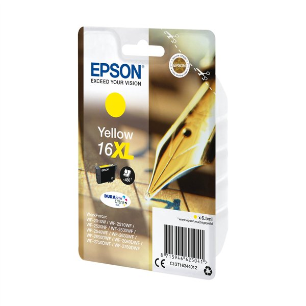 Epson cartuccia XL giallo DURABrite Ultra T 163     T 1634