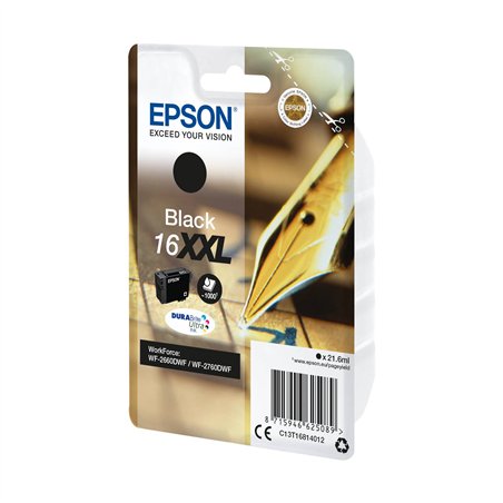 Epson cartuccia nero DURABrite Ultra XXL T 168 T 1681