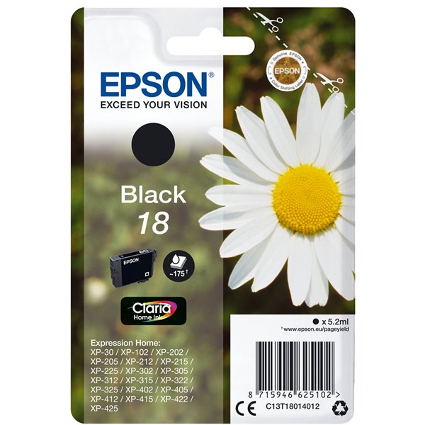 Epson cartuccia nero Claria Home T 180         T 1801