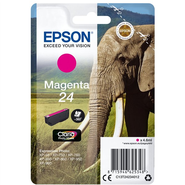 Epson cartuccia magenta Claria Photo HD T 242     T 2423