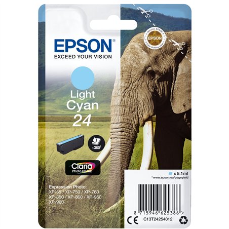 Epson cartuccia light ciano Claria Photo HD T 242     T 2425