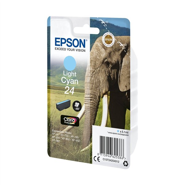 Epson cartuccia light ciano Claria Photo HD T 242     T 2425