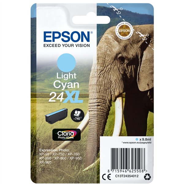 Epson cartuccia XL light ciano Claria Home HD T 2435