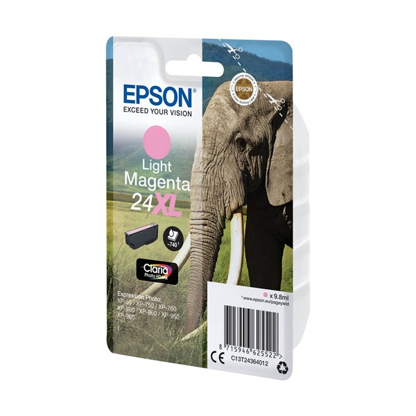 Epson cartuccia XL light magenta Claria Photo HD   T 2436
