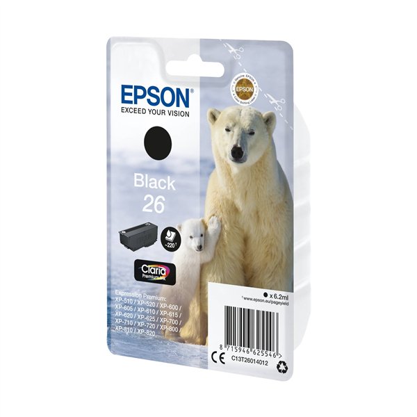 Epson cartuccia nero Claria Premium T 260      T 2601