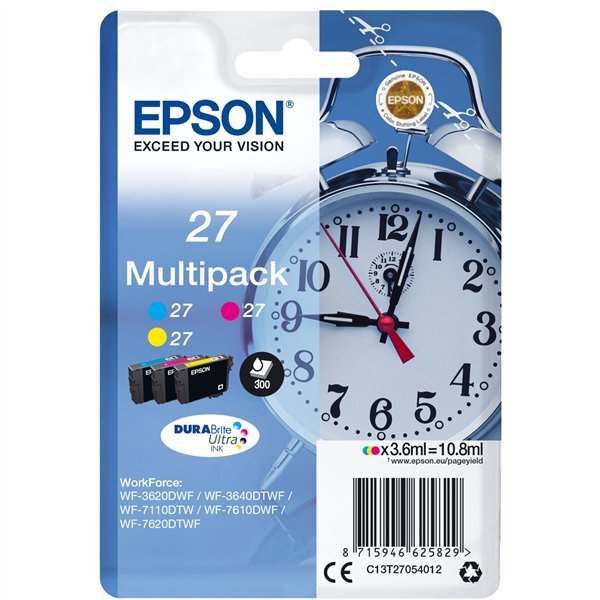 Epson DURABrite Ultra Ink Multipack (3 colori) T 27 T 2705