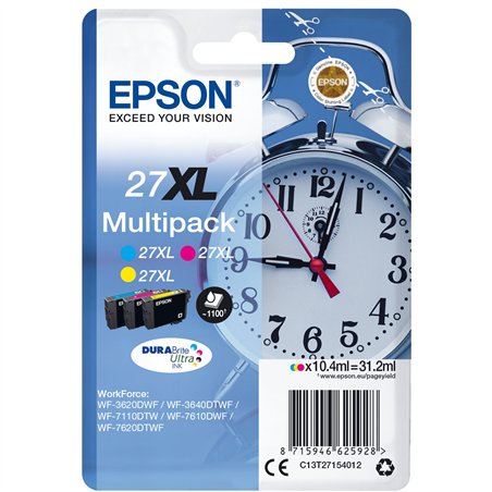 Epson DURABrite Ultra Ink 27 XL Multipack (3 colori)      T 2715