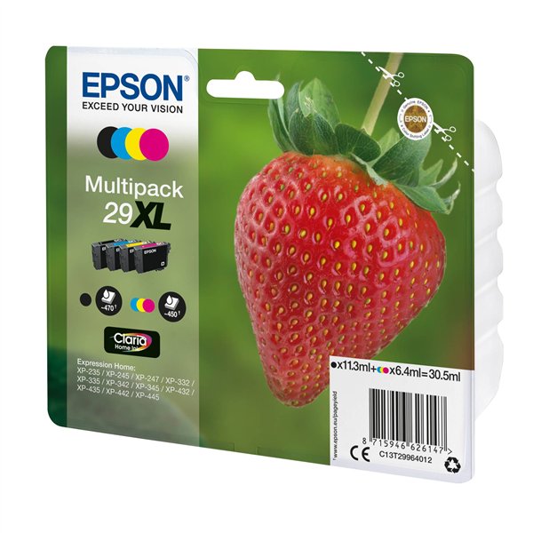 Epson Claria Home Multipack 29XL BK/C/M/Y                  T 2996
