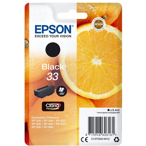 Epson cartuccia nero Claria Premium 33         T 3331