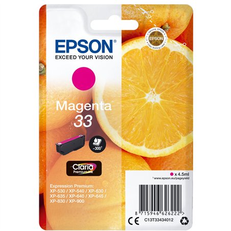 Epson cartuccia magenta Claria Premium 33         T 3343