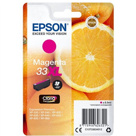 Epson cartuccia magenta Claria Premium 33 XL      T 3363