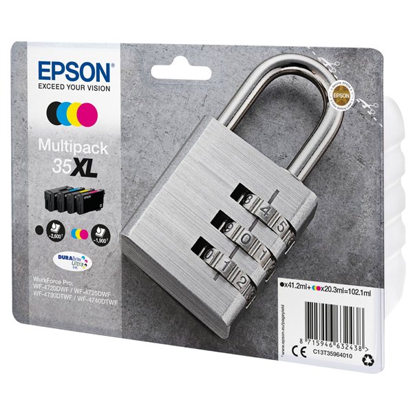 Epson DURABrite Ultra Multipack (4 colori) 35 XL          T 3596