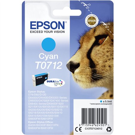 Epson cartuccia ciano DURABrite T 071           T 0712