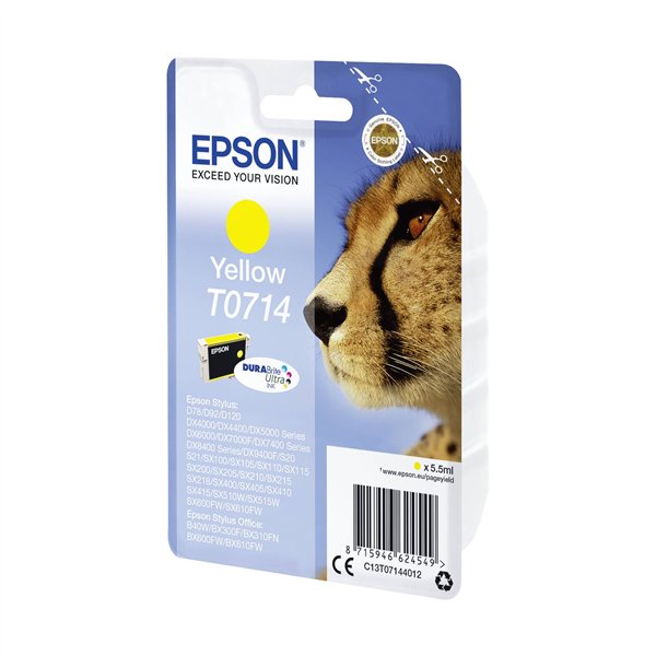 Epson cartuccia giallo DURABrite T 071           T 0714