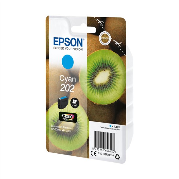 Epson cartuccia ciano Claria Premium 202        T 02F2