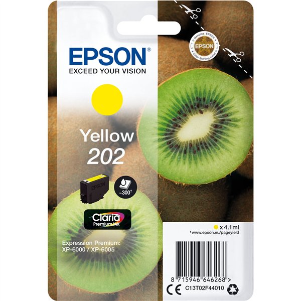 Epson cartuccia giallo Claria Premium 202        T 02F4