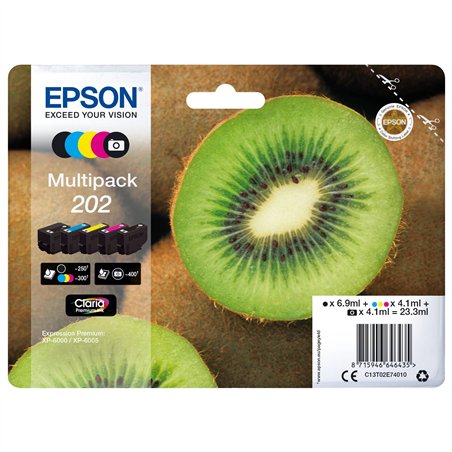 Epson Multipack Claria Premium T 202 BK/PB/C/M/Y         T 02E7
