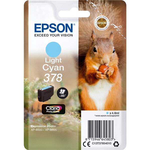 Epson cartuccia light ciano Claria Photo HD 378       T 3785